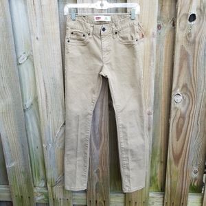 Boys Levis 510 beige tan skinny jeans size 14